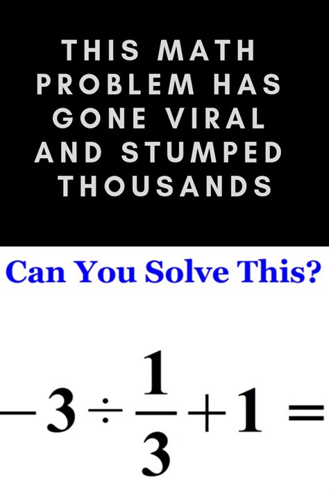 This Math Problem Has Gone Viral And Stumped Thousands Artofit