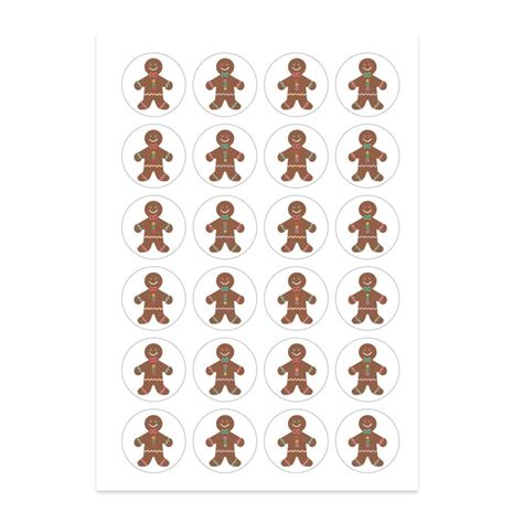 Gingerbread Men Stickers Craft And Classroom Supplies By Hygloss