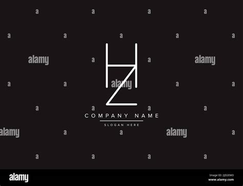 HZ logo design vector illustration template Stock Vector Image & Art - Alamy