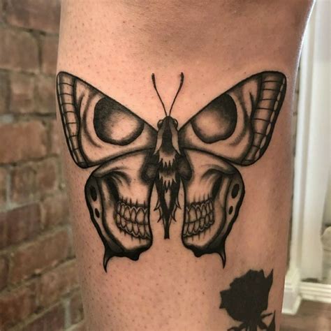 Butterfly Skull Tattoo