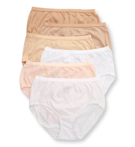 Hanes Ultimate Women S Breathable Brief Underwear 6 Pack Soft Taupe White Nude Light Buff Nude