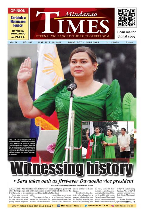 Mindanao Times June 20 21 2022 By Mindanao Times Digital Issuu