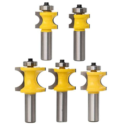 Woodworking Supplies ARDEN Bullnose Half Radius Router Bit With Bearing