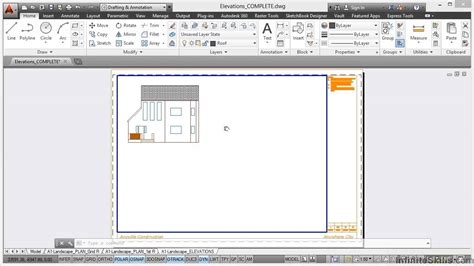 Autocad Construction Drawings Tutorial Elevations Youtube