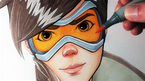 Lets Draw Tracer From Overwatch Fan Art Friday Youtube