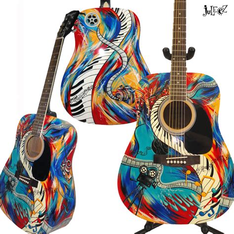 Custom Painted Guitars Stratocasters Acoustic