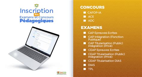 Inscription aux examens et concours pédagogiques Session 2023