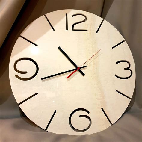 Часы настенные 50 см, итальянская керамика, бежевый оникс в интернет ...