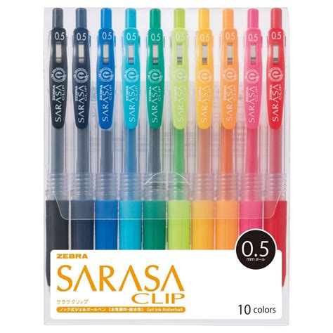 Zebra Sarasa Clip Pen Mm Jj Ca Colour Set Ntuc Fairprice