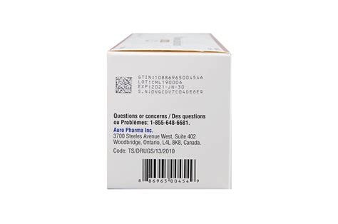 Milrinone Lactate Injection 20mg/20ml, Vial - Auropharma Canada