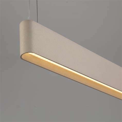 Arctic Linear Square Pendant Light Elegant Aluminum And Swedish Crystal Pendant