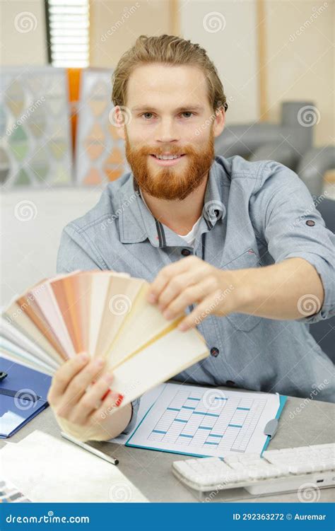 Creative Man Writing On Clipboard In Office Stock Photo Image Of