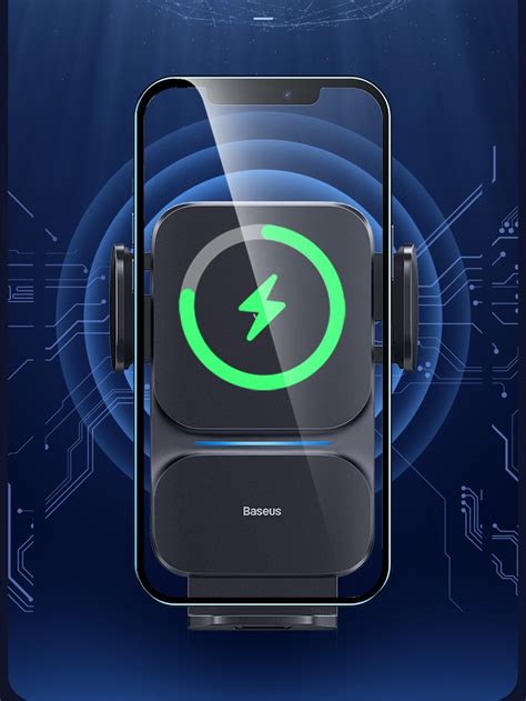 Baseus Wisdom Auto Alignment Car Mount Wireless Charger QI 15W