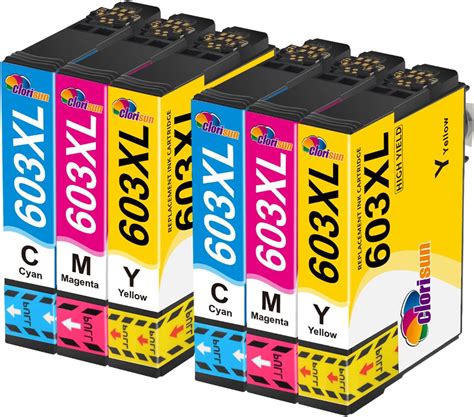 Clorisun Xl Druckerpatronen Ersatz F R Epson Xl Multipack