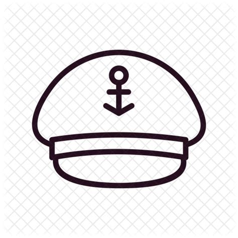 Captain Cap Icon Download In Line Style