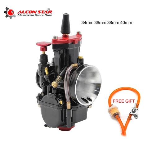 Alconstar Universal 34 36 38 40mm Pwk Black Carburador Motorcycle Carburetor For Mikuni