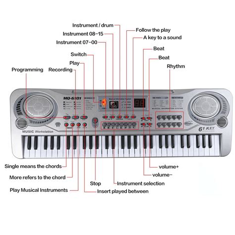 61 Keys Electronic Piano Keyboard Digital Piano Or... – Grandado