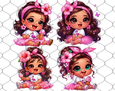 Chibi Super Cute Summer Latina Baby Girl Png 35 PNG Chibi Girl Clipart Chibi Girl Png Latina