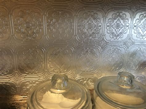 DIY Faux Tin Backsplash Tutorial – Southern ChickaBee