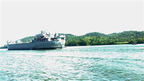 Images: Navy ship cruises up Ohio River