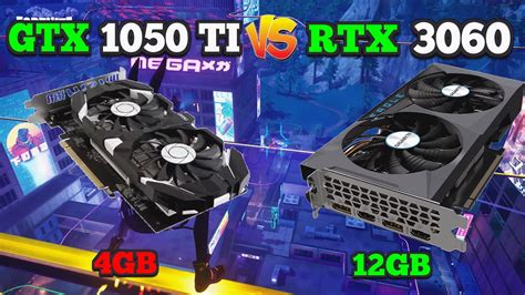 Gtx 1050 Ti Vs Rtx 3060 Fps Test In Fortnite Chapter 4 Season 2 Youtube