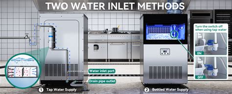 Yitahome Way Water Inlet Lbs H Commercial Ice Maker Machine With