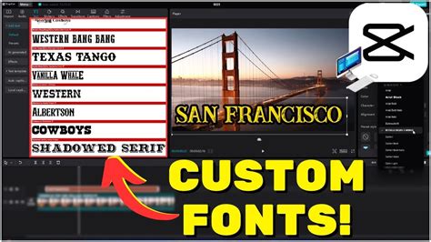 How To Import Custom Fonts Into Capcut Pc Youtube