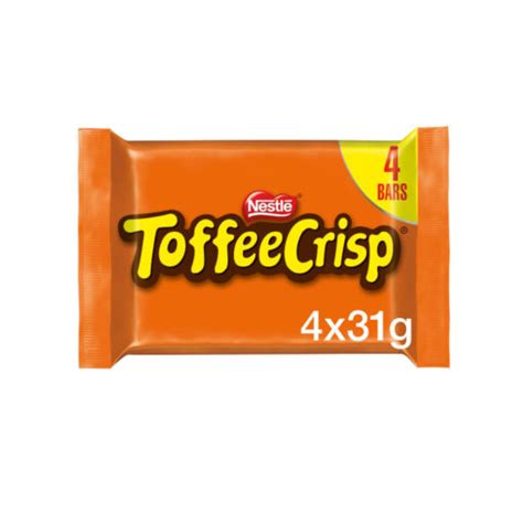 Posted Sweets Toffee Crisp Milk Chocolate Bar 4 Pack Multipack 124g