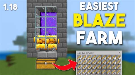 Easy 1 18 Blaze Xp Farm Minecraft 1 19 Bedrock Pe Java Edition Mcpe Ps4 Xbox Switch Windows