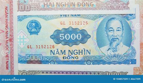 Banknotes Of Vietnam Paper Money Editorial Stock Image Image Of