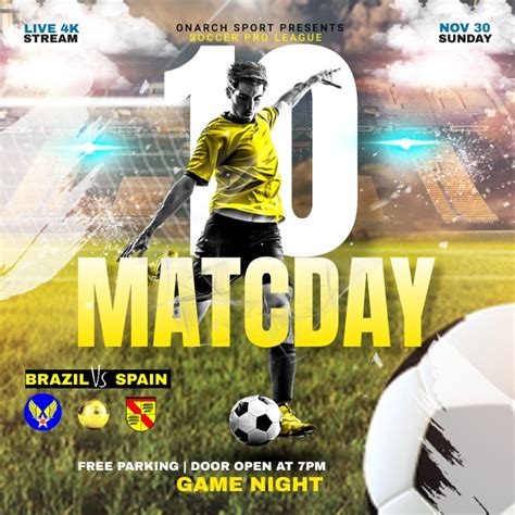 Soccer Flyer Template Postermywall