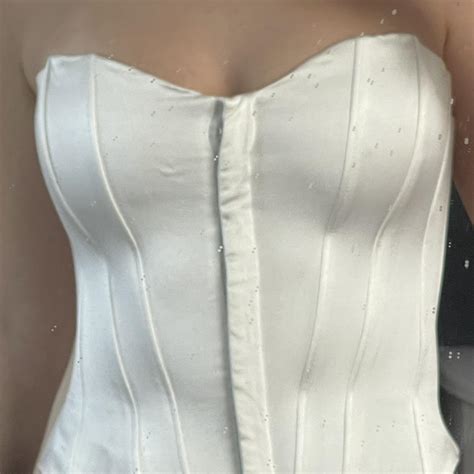 Zara Women S White Corset Depop