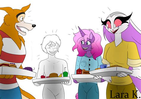 Au Crossover Lunch With Friends By Lara Kein On Deviantart