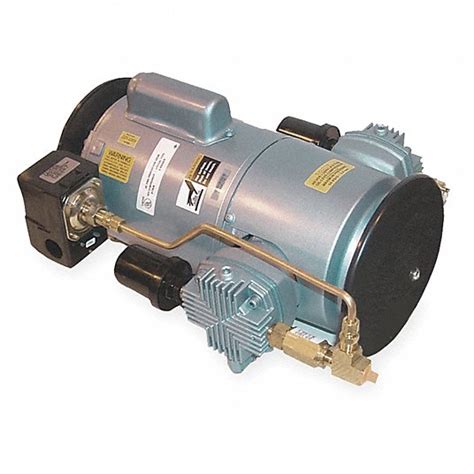 Gast Piston Air Compressor 1 Hp Tankless 63 Cfm 50 Psi Max Op