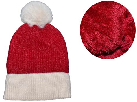 Winter Beanie W Raccoon Fur Pom Pom Extra Warm Lined Interior Long