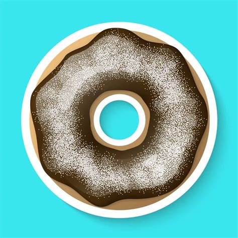 Donut Isolated White Background Cute Colorful Glossy Donuts Pink Glaze