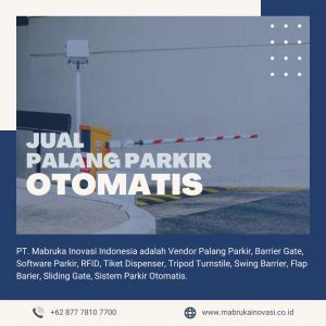 Jual Palang Parkir Otomatis Perumahan Serang PT Mabruka Inovasi Indonesia