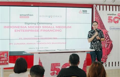 Biayai UMKM Smartfren Business KoinWorks Teken MoU INFOBRAND ID