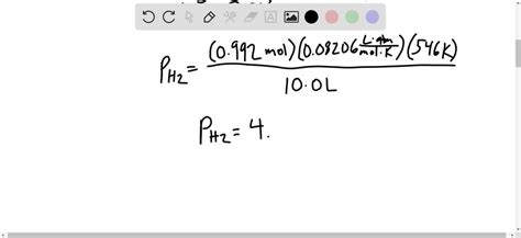 Solved Determine The Total Pressure Exerted By A Mixture Of G