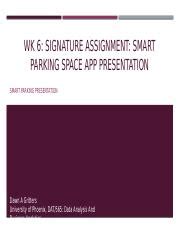 Wk Parkingspace Pptx Wk Signature Assignment Smart Parking Space