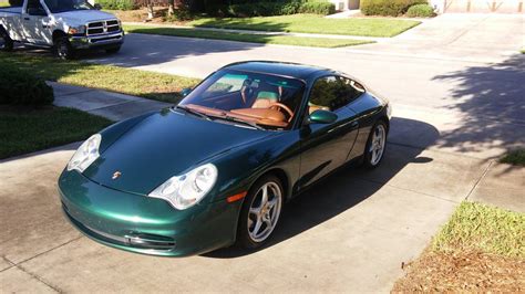 Rain Forest Green Metallic 51K Mile 2001 Porsche 996 Carrera 6sp