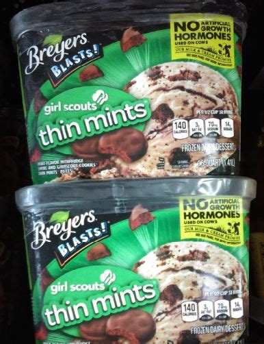 Breyers Thin Mints Thin Mints Mint Thin Breyers