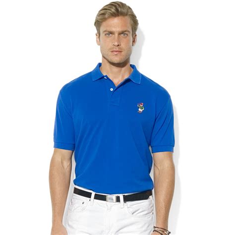 Ralph Lauren Classicfit Shortsleeve Polo Bear Polo In Blue For Men Lyst