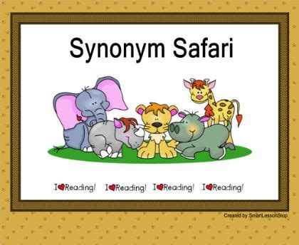 Smart Exchange Usa Synonym Safari Smart Board Lessons