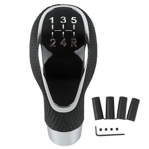 Universal Velocidades Couro Carro Engrenagem Shifter Knob Alavanca