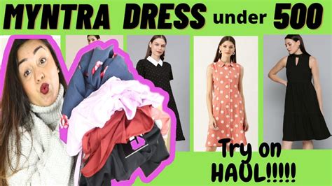 Myntra Dress Haul Under Rs Try On Haul Trendy Dress Under Rs