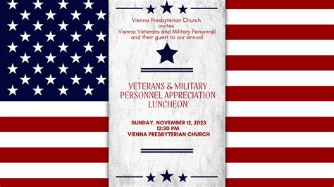 Veterans and Military Personnel Appreciation Lunch - Vienna Presbyterian