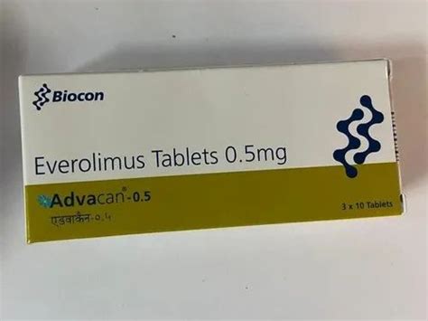 Biocon Everolimus Advacan 0 5mg Tablets At Rs 6200 Box In Bengaluru