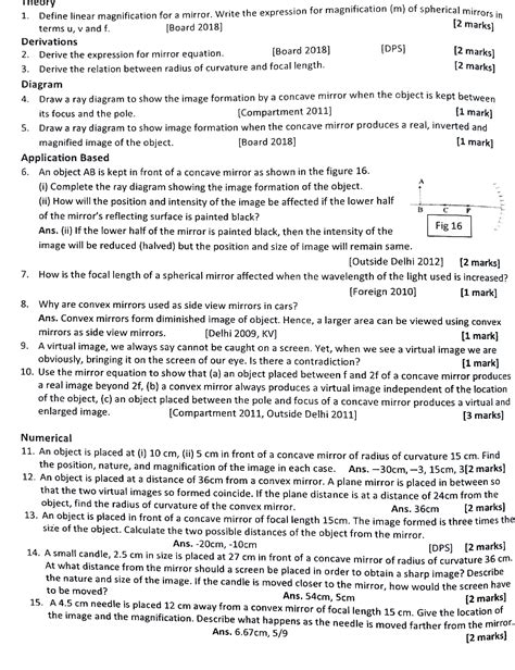 SOLUTION Ray Optics Important Questions For Class 12 Studypool