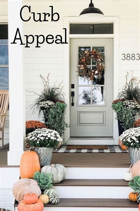 Fall Decor For Your Home Fall Curb Appeal Curb Appeal Decor